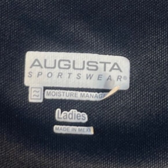 Mercedes-Benz Augusta Sportswear Tshirt Women Large Black Workwear Vneck - Picture 8 of 10